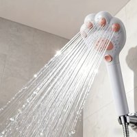 High Pressure Shower Head 3 Mode Adjustable Cat Paw Shape Showerheads Water Saving Water Spray Nozzle Bathroom Faucet Accessorie