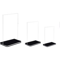 Acrylic Panel Wine Catalog Menu Display Stand Vertical Double Sided Table Card Sign Holder Transparent A4 A5 A6