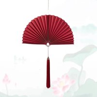 Decorative Folding Fan Festival Shop Window Display Wall Hanging Folding Fan Wall Living Room Classical Chinese Style Modern Fan