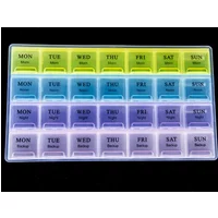 14/21/28 Slots 7 Days Weekly Portable Multifunction Pill Medicine Box Holder Storage Organizer Container Medical Kit