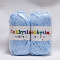 2PCS Colored High Elastic Cloth Strip Thread DIY Handmade Knitting Crochet Woven Handbag Blanket Doll Mat Slipper Basket line