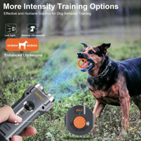Ultraschall-Hundebellen-Steuergerät tragbar mit LED-Taschenlampe Anti-Bark-Hunde trainings gerät Handheld-Tier bedarf