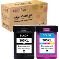 KMCYinks Remanufactured For HP 305 XL 305xl Refillable Ink Cartridge Replacement For HP305 DeskJet 2710 2720 4110 4120 Printer