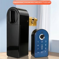 Tuya TTLock Bluetooth Smart Door Lock Fingerprint Cylinder Password Home Lock 60mm 70mm