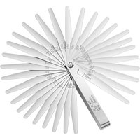 0.001-0.04" 32 Blades Feeler GaugesTapered Feeler Gauge Set Stainless Steel Thickness Gauges Narrow Feeler Gauge