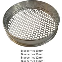 Blueberry Sieve Stainless Steel Gardening Tool Kitchen Food Bean Sifter Round Hole Sieve for Kitchen Planting Home Indoor Garden