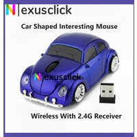 2.4Ghz Wireless Car Mouse Classic Beetle Auto Shaped Interesting Mouse With USB Receiver For PC Laptop Mac Kids/Novelty Gift