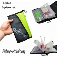 Luya Fake Bait Bag Soft Bait Bag PVC Inner Bag Partition Waterproof Storage Bag Fishing Sorting Accessories Storage Bag