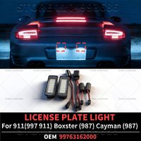 For Porsche 2002-2013 911 (997 991) 718 Boxster (987) Cayman (987) LED Number Plate Lamp 2PCS OEM 99763162000 99763162001