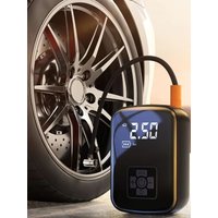 AliExpress NONE Portable Wireless Air Compressor Tire Inflator with Digital Pressure Gauge Emergency LED Light for Car Motorcycle Bicycle Tires