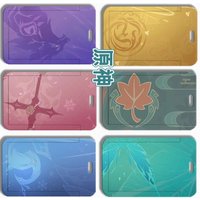 Game Impact Cyno Nilou Roles Abstract Painting Business Retractable Credit Card Holders Bank ID Holders Bus Card Cover Cases