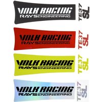 AliExpress NONE JDM RAYS TE37SL VOLK RACING Wheel Stickers Fluorescent Reflective Vinyl Decals for Auto Rim Decoration