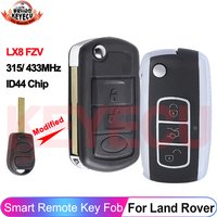 KEYECU Upgraded Flip 3 Buttons Remote Car Key Fob For Land Rover Range Rover L322 VOGUE HSE 2002-2008 315MHz 433MHz ID44 Chip