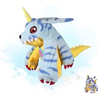 50CM Cartoon Digimon Plushies Gabumon Peluche Big Size Ornament Stuffed Animal Comfortable Soft Doll Children's Toy Gifts