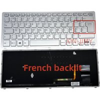 AZERTY FR French Keyboard For Sony SVF14N Vaio Fit 14N SVF14N100C SVF14N13CXB SVF14N21CXB Series With Backlit NOTEBOOK