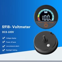 DC 8-100V Embedded Digital Voltmeter Electrical Indicator Waterproof Battery Capacity Monitor Automotive Voltmeter Tester