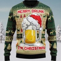 Chicken Ugly Christmas Sweater For Women Clothing Gingerbread Man Unisex Crewneck Sweatshirts Beers Jumpers Men Women Sweaters