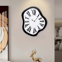 12inch Distorted Wall Clock Interior Wall Clock Twisted Clock Creative Melting Clock Distorted Clocks For Living Room Decorative