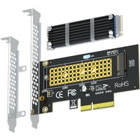 M.2 PCIe Adapter with M.2 Heatsink for NVMe SSD, PCIe 4.0 X4 Interface