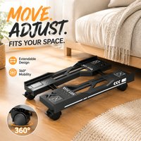 New Adjustable Desktop CPU Bracket, Mobile Computer Tower Stand Equipped with Smooth Rolling Wheels
