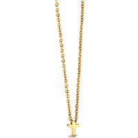 Fashion Tiny Cross Necklace For Women Female Gold Color Stainless Steel Small Cross Pendant Religious Jewelry Gift