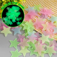 100pcs Stars Glow in the Dark Wall Stickers Fluorescent for Kids Rooms Decoration Livingroom Baby Bedroom Ceiling Home Decor