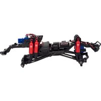 MEUS Racing Aluminum Upgrades Rear Suspension Trailing Arms Rear Knife Arms Dual Shocks For 1/18 TRX4M Crawler Upgrade