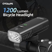 CYCLAMI MTB Road Bicycle Bike Front Lamp 1200 2000 Lumens 4500mAh Light Waterproof Warning Wide-Angle Flood Headlight