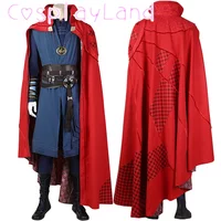 Dr. Steven Cosplay Complete Outfit with Boots Custom Made Movie No Way Home Doctor Costume with Hood Girdle Cape Men Suit