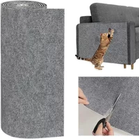 Cat Scratching Mat Trimmable Cat Carpet Cat Scratching Carpet Corner Wall Self-Adhesive Cat DIY Scratch Furniture Protector