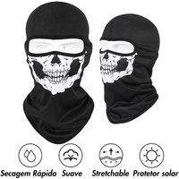 AliExpress NONE Bicycle Balaclava Full Face Mask with Skull Print Windproof Skiing Head Neck Warmer Motorcycle Helmet Liner