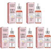 Jaysuing 5 In 1 Hyaluronic Acid Face Serum 30ml Moisturizing Vitamin C Collagen Lightning Facial Serum Shrink Pores Skin Care