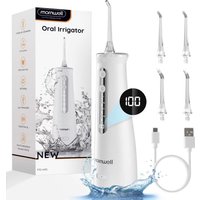 Cordless Water Flosser With 4 Jet Tips 4 Modes 260ML Portable Rechargeable Oral Water Floss IPX7 Waterproof for Gums Care