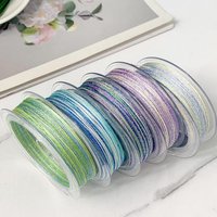 0.4MM Segment Dyed Starry Sky Thread 6-Strand Gradient Color Woven Rope DIY Bracelet Necklace Woven Iridescent Color Thread
