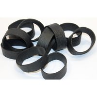 Diameter 4cm Black Wide Elastic Rubber Bands For Packing Packaging Office Supply