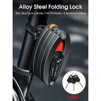 AliExpress West Biking WEST BIKING Bike Lock Electric Scooter Security Anti-theft Foldable Cycling Lock MTB Road Bicycle Electric Bike Chain Lock