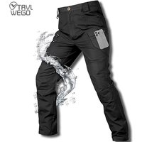 TRVLWEGO Tactical City Cargo Pants Men Outdoor Waterproof Trousers Work Joggers Hiking Camping Climbing Lightweight Elastic 5XL