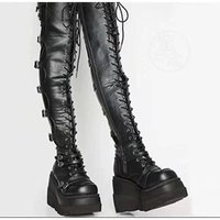 Autumn Winter Wedges Long Boots for Women Over-the-knee Boots Cosplay High Platform Women Boots New High Heel Gothic Botas Altas