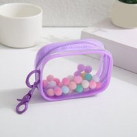Small Square Bag With Buckle Doll Transparent Display Pouch Clear Storage Case Multipurpose Data Cable Charging Storage Bags