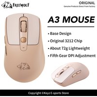 FREEWOLF A3 Lightweight Bass Mouse Bluetooth Dual Mode 72g Ergonomic Design 5 Adjustable DPI Silent Keys for E-Sports