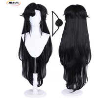 Hua Cheng San Lang Cosplay Wig Heaven Officials Blessing Cosplay Tian Guan Ci Fu Wig Black Heat Resistant Synthetic Hair Wigs