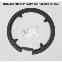 1Pc Mountain Bike Chainring Guard For 42-44T Plastic Sprocket Cover To Prevent Mud Debris Easy-Install Crankset Protector Black