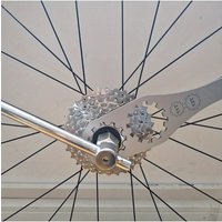 AliExpress NONE Bicycle Gear Freewheel Removal Tool - Adjustable Sprocket and Freewheel Wrench with Ergonomic Handle, Made of Stainless Steel