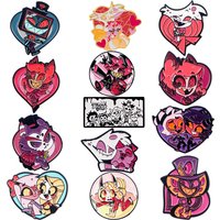 Mix 1-8pcs/set Smile Monster Series Enamel Pin Metal Brooch Backpack Hat Bag Collar Lapel Badges Fashion Jewelry Collection Gift