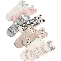 Harajuku Style Cartoon Socks With Cute Animal Ears Rabbit Panda Fox Bear Sweet Gift Christmas Present