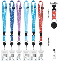 Nautical World Print Retractable Lanyard Card Holder Badge Reel Lanyard Id Card Holders For All Cruises Ships Necklaces Keychain