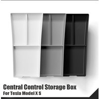 For Tesla Model X S Central Control Storage Box Silicone Cushion Waterproof Tissue Storage Box Pad Car Interior Accessories 2023