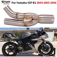 Sans lacet pour Yamaha YZF R1 R 1 2004 2005 2006 système d'échappement de Moto échappement Moto moyen lien tuyau connecter silencieux d'origine