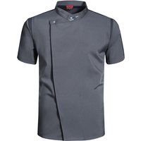 White Uniform Chef Shirts Cook Clothes Men's Kitchen Jacket Restaurant Hotel Costume Chef Coat Short Sleeve Mesh Work Wear