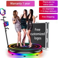 360 Photo Booth Machine for Parties with Extra Battery,Logo Customization,Software APP Remote Automatic 360 Spin Camera Booth